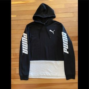 Puma Men’s Black And White Color Block Sweatshirt